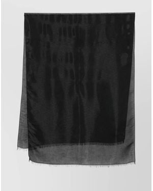 スカーフ EMPORIO ARMANI Woman Neck scarf Black EW001866AF15675 UC001 Emporio Armani All-Over Jacquard Lurex Logo Black Scarf