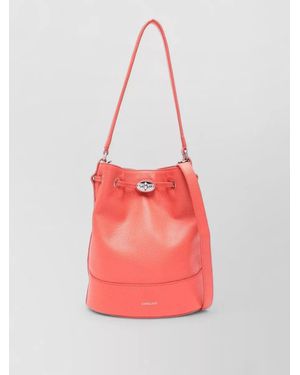 Zanellato Daily Small Leather Bucket Shoulder Bag - Pink