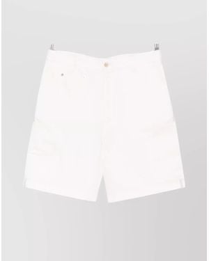 Givenchy Denim Cargo Shorts - White