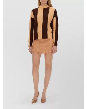 Alysi Knit Jumper Long Sleeves Striped Pattern - Multicolour