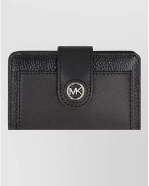 MICHAEL Michael Kors Mercer Leather Keyring Wallet Calfskin - Black