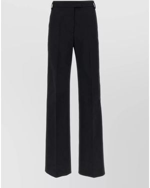 Thelatest Alek Tailored Pants Belt Loops Back Pocket - Blue