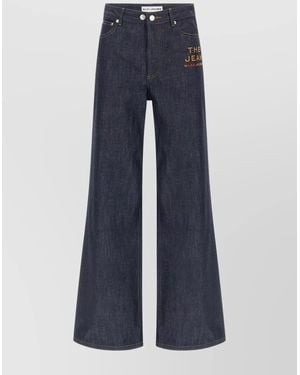 A.P.C. Denim Wide-Leg Pants - Blue