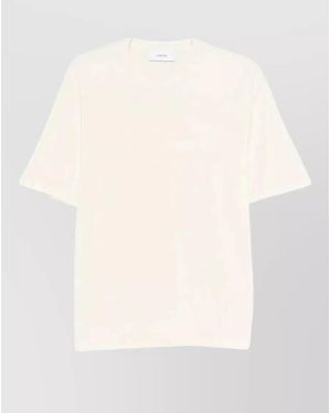 Lardini Silk Blend Crewneck T-Shirt - Natural