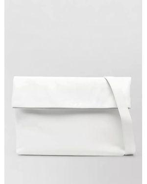 Herskind Sofia Leather Clutch Bag Adjustable Strap - Natural
