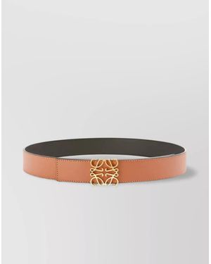 Loewe Calfskin Reversible Belt - Grey