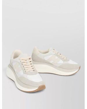 Hogan Sneakers Maxi Active Suede Leather - White