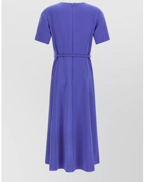 Carolina Herrera Draped Midi Dress - Purple