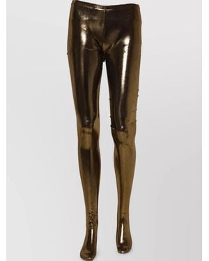 Dolce & Gabbana Metallic Leggings - Black