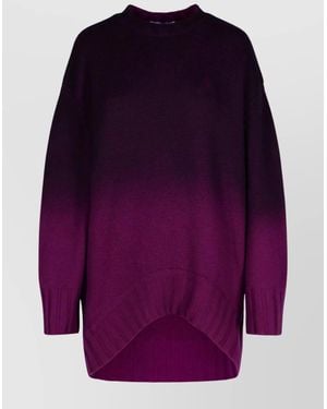 The Attico Oversized Wool Cashmere Sweater - Purple