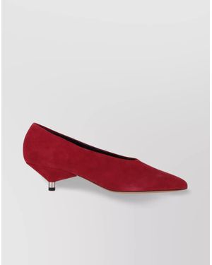 Isabel Marant Suede Leather Court Shoes - Red