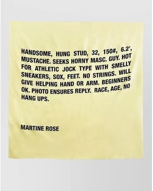 Martine Rose Silk Scarf - Metallic