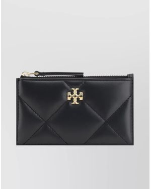 Tory Burch Diamond Quilted Card Holder - Black