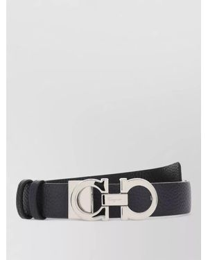 Ferragamo Leather Reversible Belt - Grey