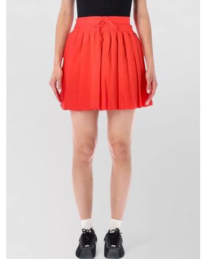 Nike Pleated Mini Skirt Elastic Waist - Red