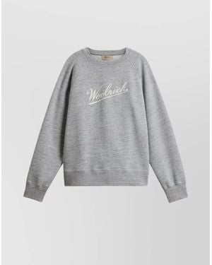 Woolrich Logo-Print Cotton Sweatshirt - Gray