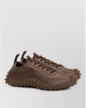 Ami Paris Leather Low-Top Sneakers - Brown