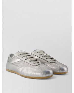 McQueen Ec1 Lace Up Nylon Low Sneakers - Gray
