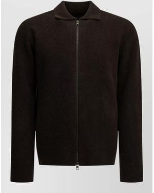 Tagliatore Virgin Wool Zip Jacket - Black