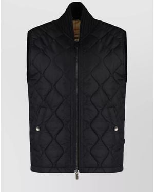 Burberry Quilted Nylon Sleeveless Gilet - Black
