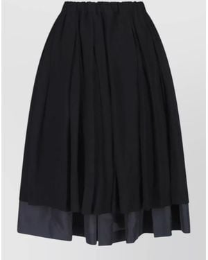 Comme des Garçons Midi Full Skirt - Black