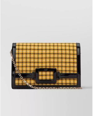 Roger Vivier Patent Leather Clutch Bag - Metallic