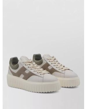 Hogan Leather Low-Top Trainers - Grey