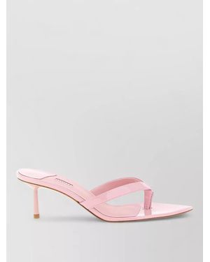Le Silla Gisele Sandals Open Toe Pointed Kitten Heel - Pink