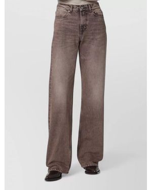 Our Legacy Denim Straight-Leg Jeans - Brown