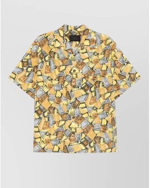 Prada Cuban Collar Shirt - Metallic