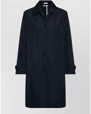 Thom Browne Single Breasted Raincoat - Blue
