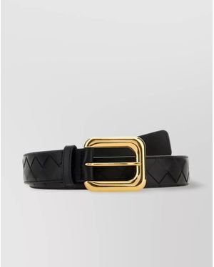 Bottega Veneta Leather Belt - Black