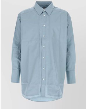 Ami Paris Cotton Poplin Shirt - Blue