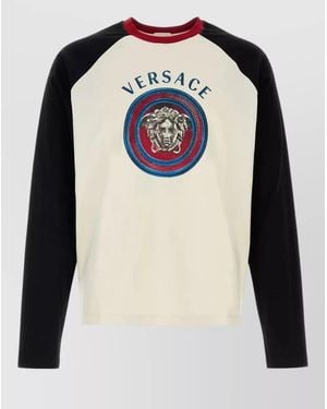 Versace Regular-Fit Printed Cotton T-Shirt - Black