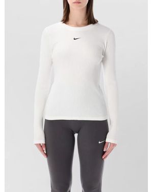 Nike Ribbed Cotton Slim-Fit Long-Sleeve T-Shirt - White