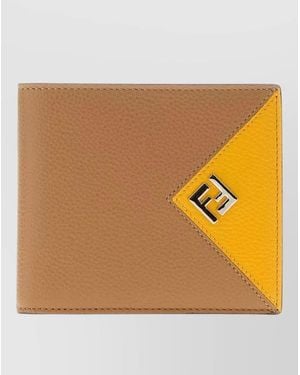 Fendi Leather Wallet - Natural