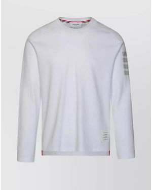 Thom Browne Cotton Long-Sleeve T-Shirt - White