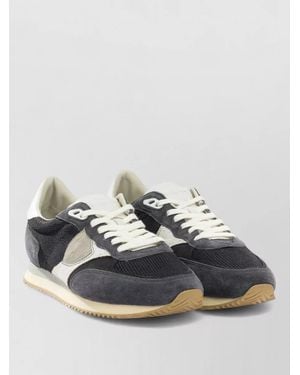 Philippe Model Trainers Slip On Suede Mesh Rubber Sole - Blue