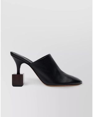 Jacquemus Leather High-Heel Mules - Black