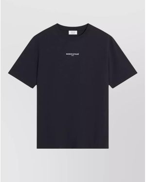 Maison Kitsuné Logo Organic Cotton T-Shirt - Blue