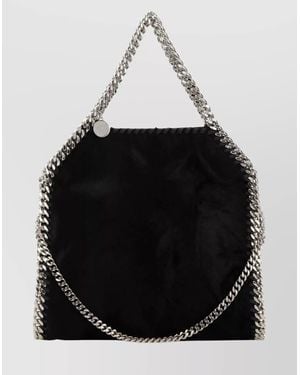 Stella McCartney Mini Handbag With Chain Strap And Metal Hardware - Black