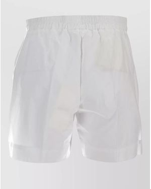 P.A.R.O.S.H. Cotton Tailored Shorts - White
