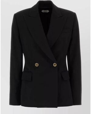 Versace Virgin Wool Blazer - Black
