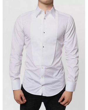 Dolce & Gabbana Cotton Poplin Formal Dress Shirt - Grey