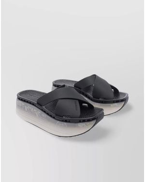 Premiata Strappy Sandals Platform Sole - Grey