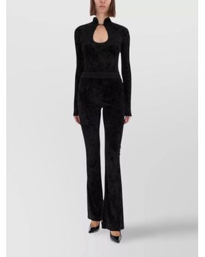 Versace Jeans Couture Velvet Blouse - Black