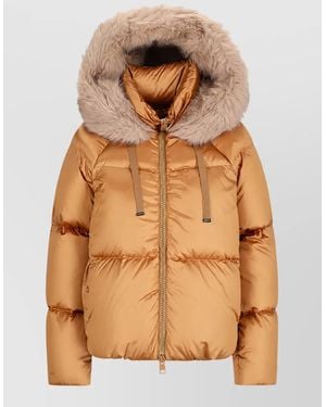 Herno Hooded Puffer Jacket - Brown
