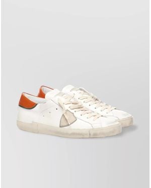 Philippe Model Low Top Terry Fabric Sneakers - White