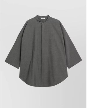 Fear Of God Stand Collar Coat Long Sleeves Style - Grey