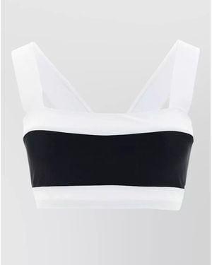 Goldbergh Plonge Bikini Top Active Line Wide Straps - White